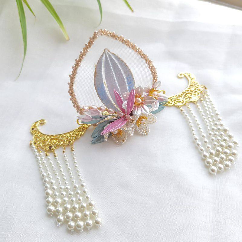 成品莲花网女冠发宋代花冠宋制汉配饰仙子头饰发饰