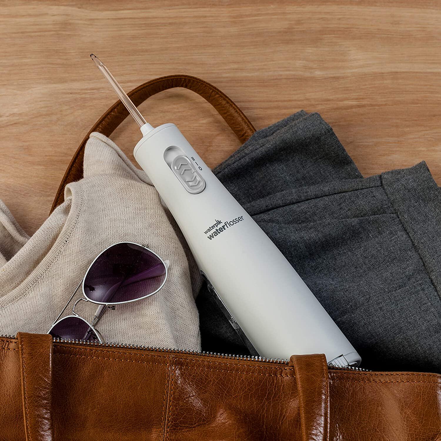 美国waterpik洁碧便携无线牙线冲牙白色wf02水牙线