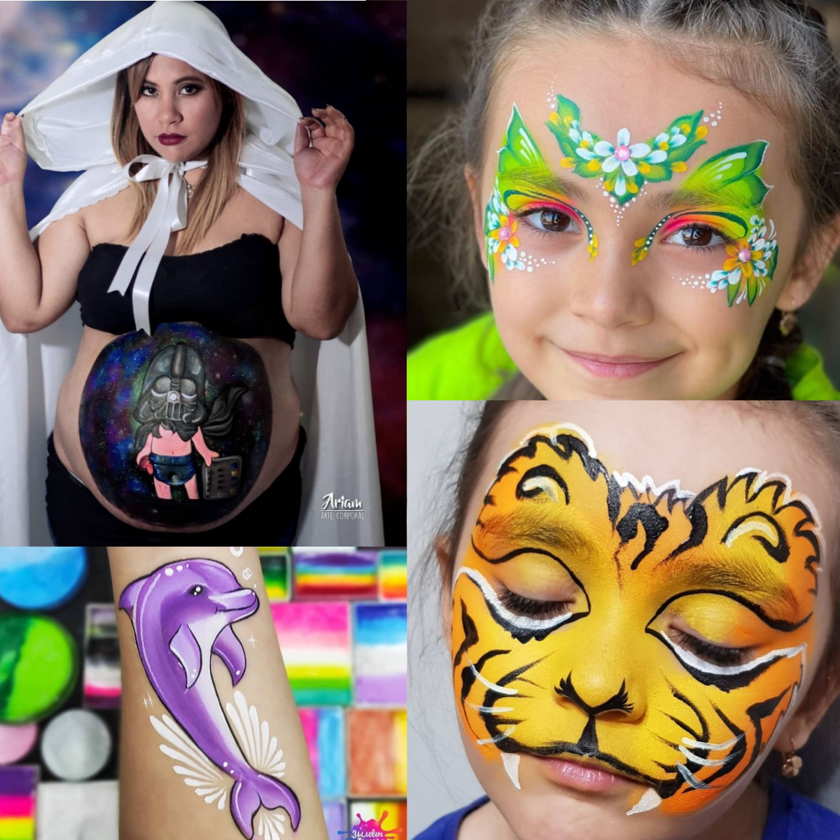 彩绘儿童舞台水溶性人体脸部面部脸彩万圣节戏剧水粉颜料