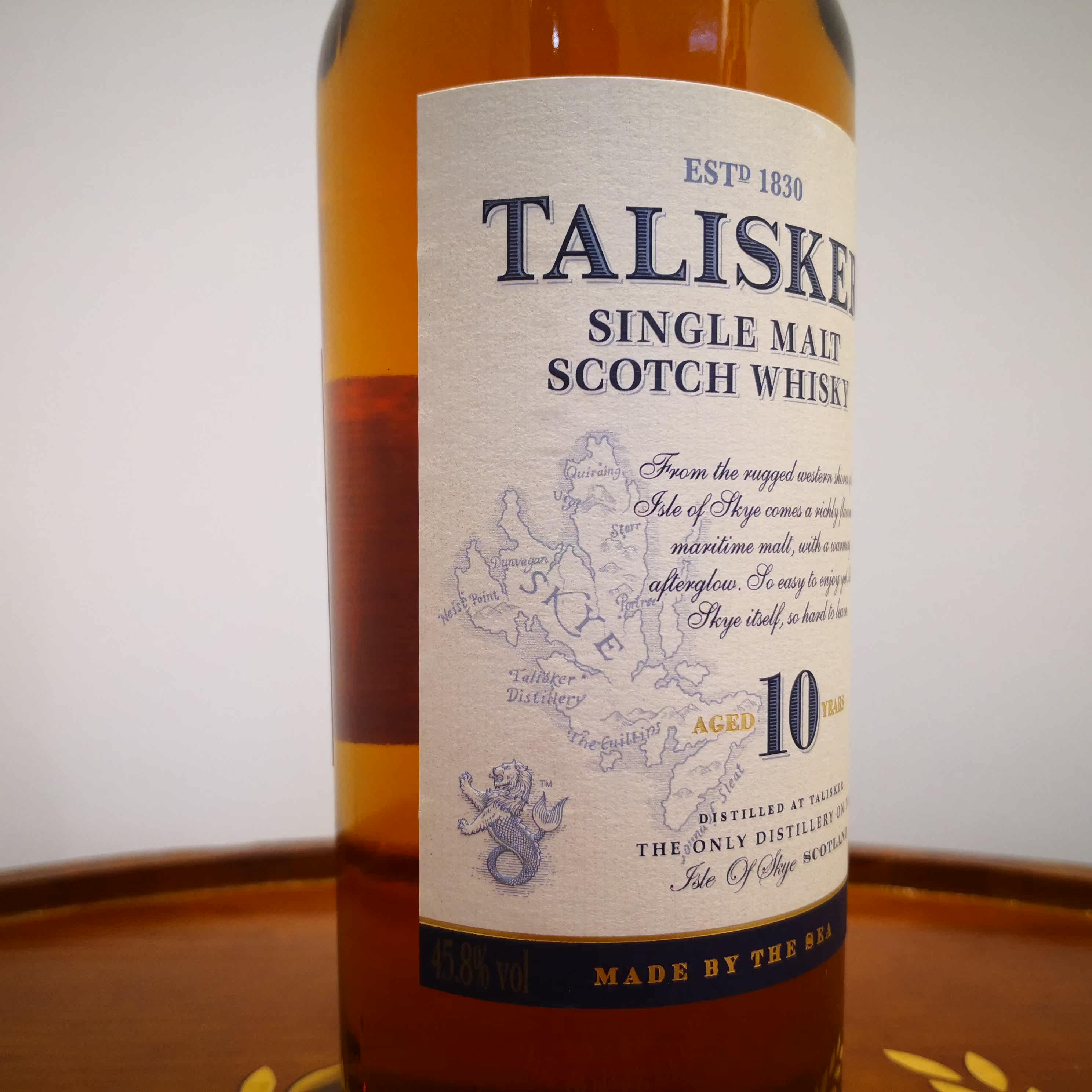 talisker10yo泰斯卡10年岛屿区单一麦芽威士忌458威士忌
