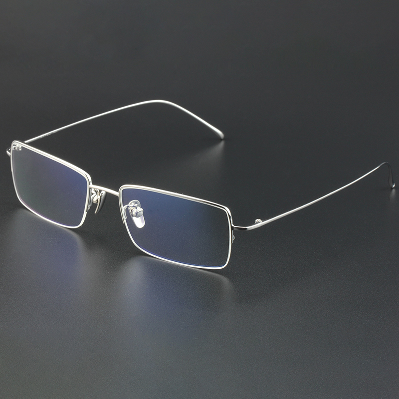 s800纯银眼镜全框近视眼镜框大脸大脸牛牛角眼镜架眼镜架