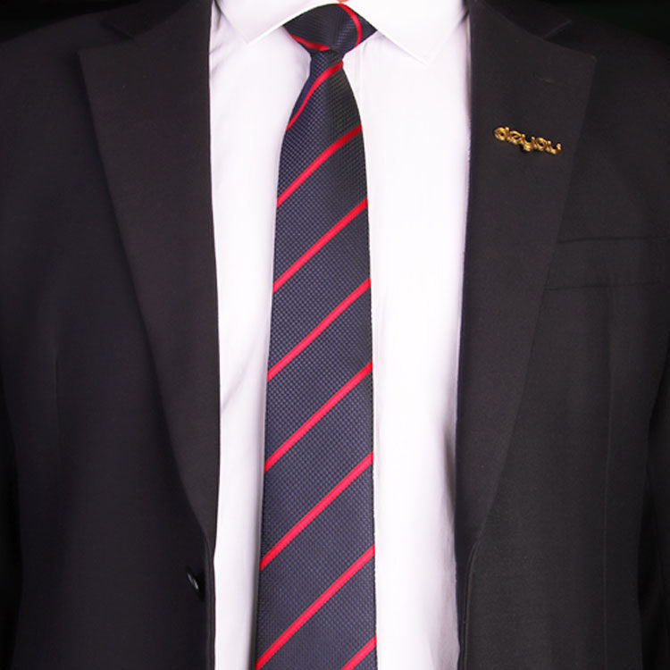 德佑领带男女拉链手系房产中介员工经纪人领带