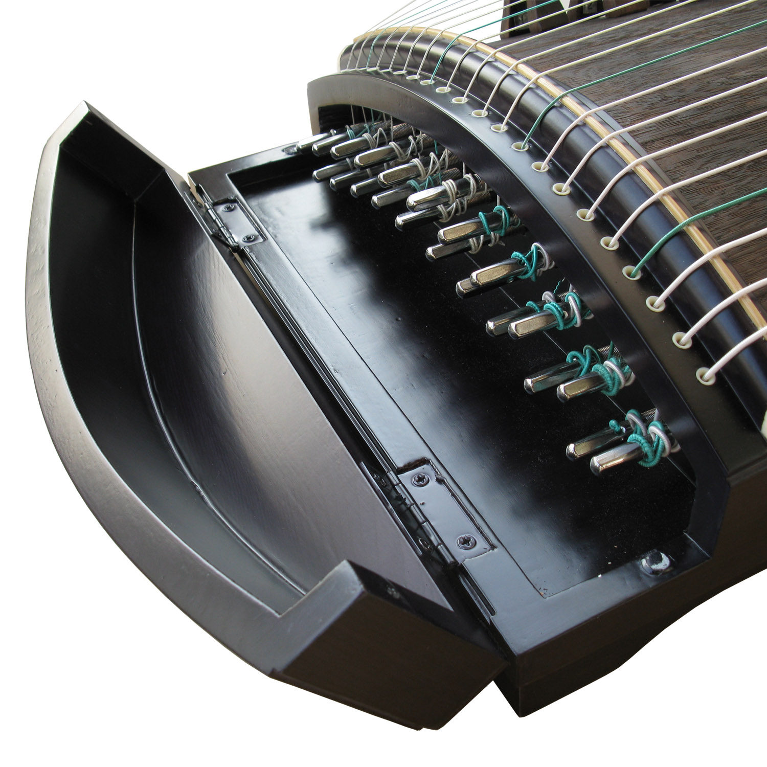 专业演奏考级初学入门红黑檀木迷你便携式小古筝素面90cm短轻半筝