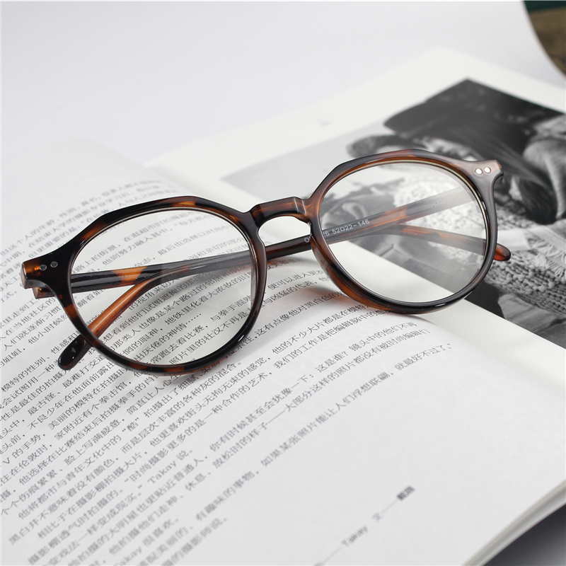 眼镜日系文艺青年蓝光复古百搭简约透明平光学院眼镜架