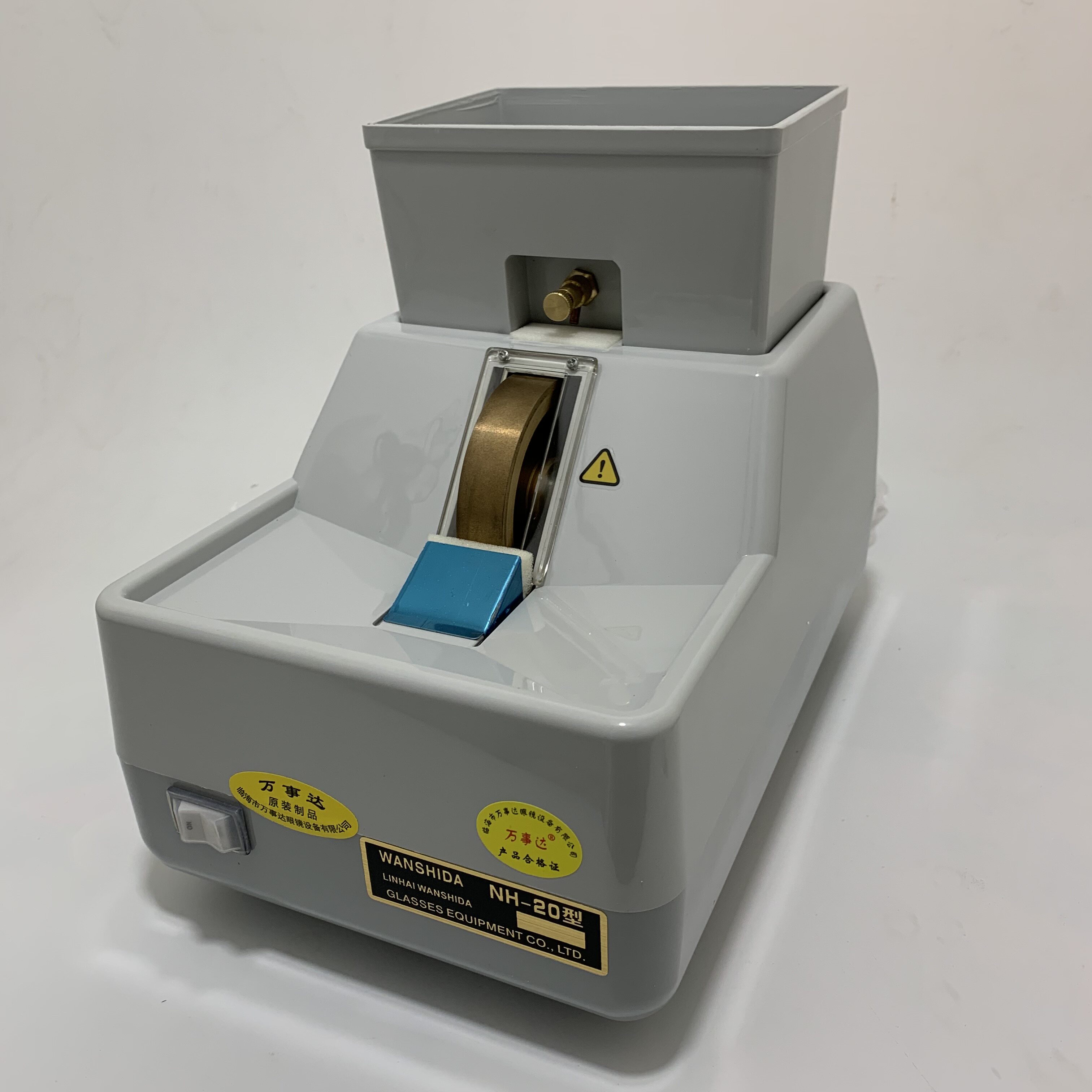 万事达手磨机nh-20镜片手动眼镜磨边机大功率100w玻璃镜片磨边机