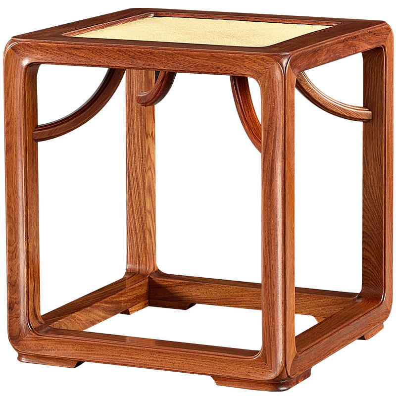 艺盟百胜缅甸白酸枝囧凳红木休闲凳子中式方材霸王红木椅凳