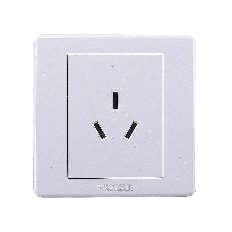 鸿雁开关插座三眼20a5000w大功率空调3匹柜机专用20a电源插座