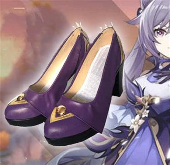cosplay配件原神cos刻晴璃月七星鞋子高跟鞋cosplay配件