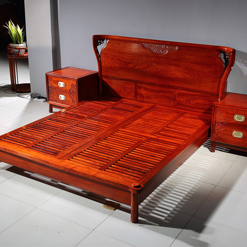 8米新中式家具卧室实木床