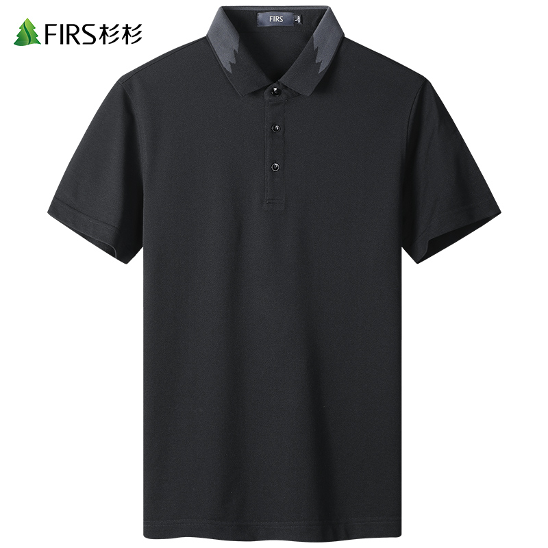 【桑蚕丝】杉杉男装翻领短袖T恤男2022夏季新款弹力中青年POLO衫