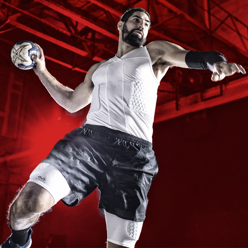 美国迈克达威mcdavid紧身速干橄榄篮球运动防撞压缩训练防护衣裤