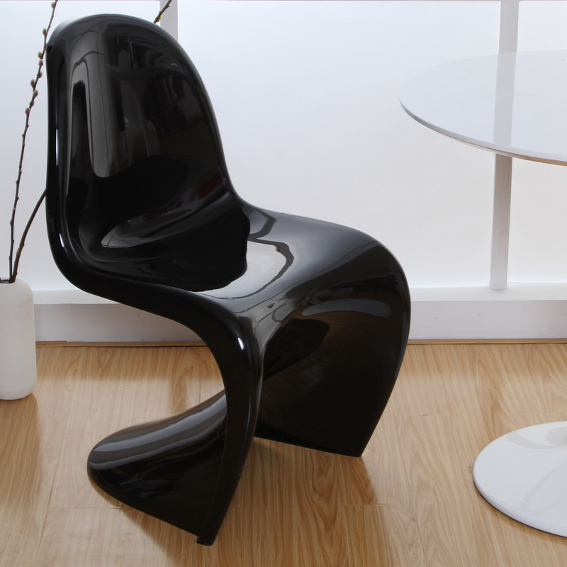 霍客森潘东椅时尚美人玻璃钢休闲椅丹麦著名设计玻璃超纤维钢琴漆