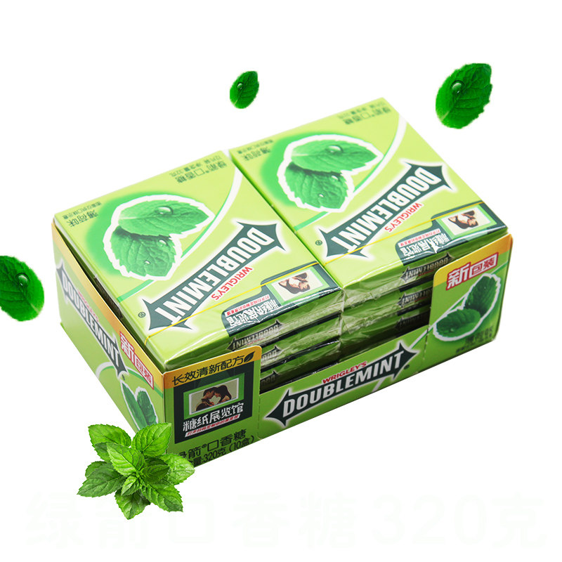 绿箭青柠薄荷口香糖12片包装批发箭牌水果果味口香糖