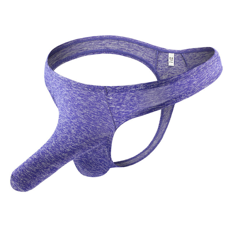 丁字裤情趣一根个性男兜袋飞机大囊袋象鼻内裤兜蛋男丁字裤