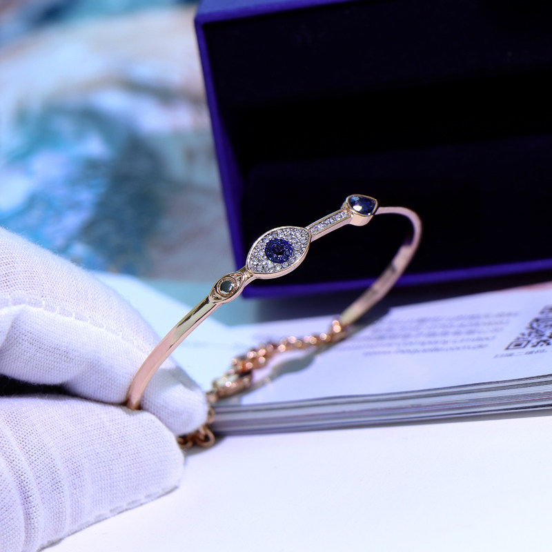 s925金手链生日女友手链玫瑰纯银个性网红简约手镯