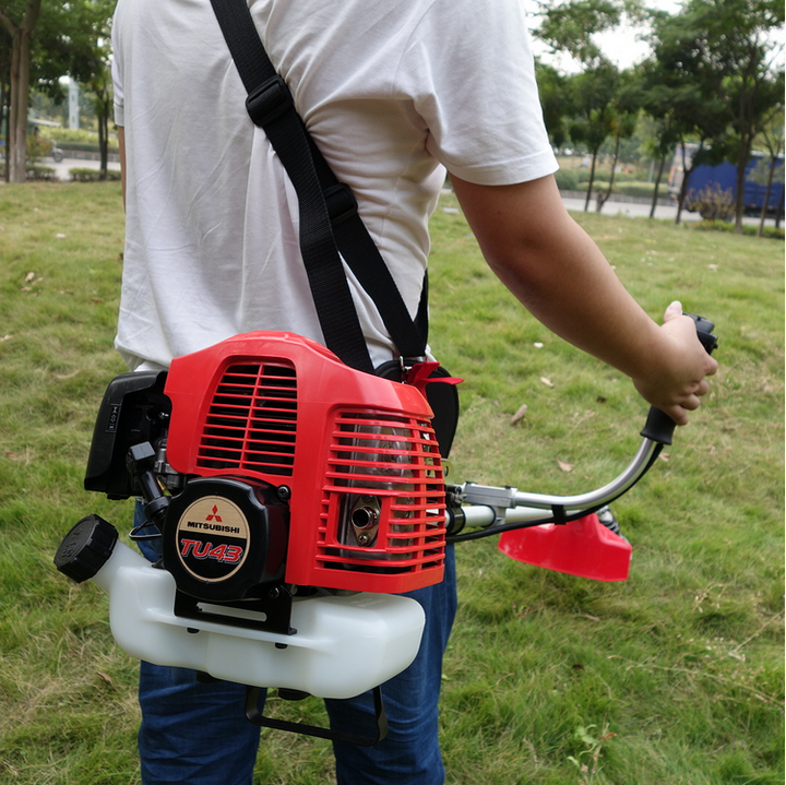 原装进口日本三菱tu43割草机挂式冲程汽油割灌机打草机割草机