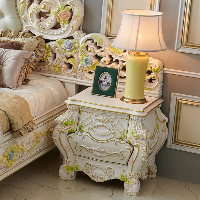 床头柜法丽莎家具法式新古典古典欧式奢华华储物柜床头柜