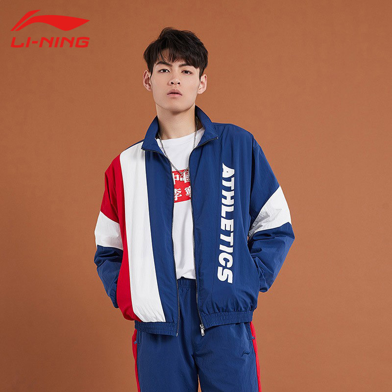 李宁卫衣男女同情侣国潮春季新款女士立领开衫运动卫衣