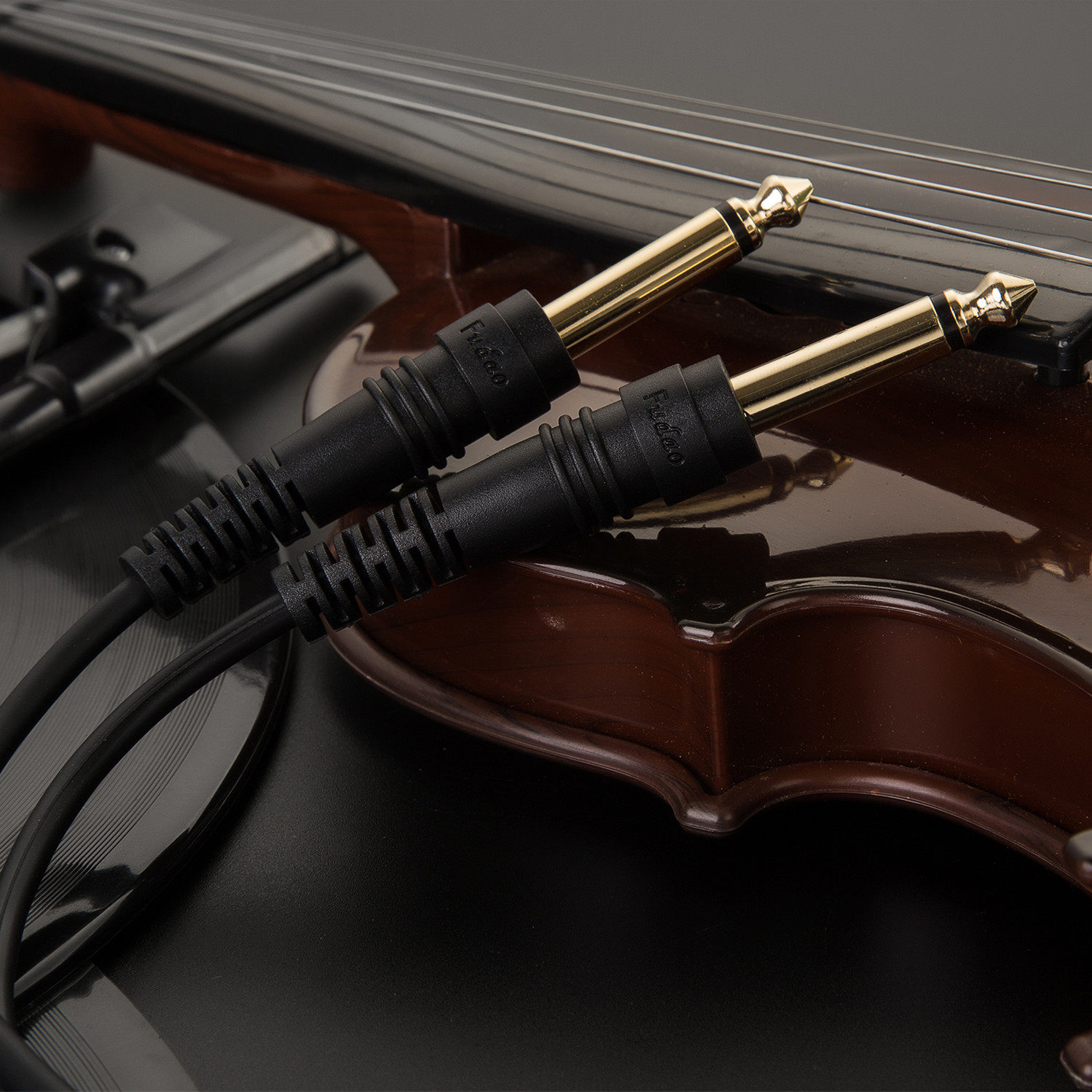 5转双6.35音频线 3.5大二芯6.5单声一分二调音台线