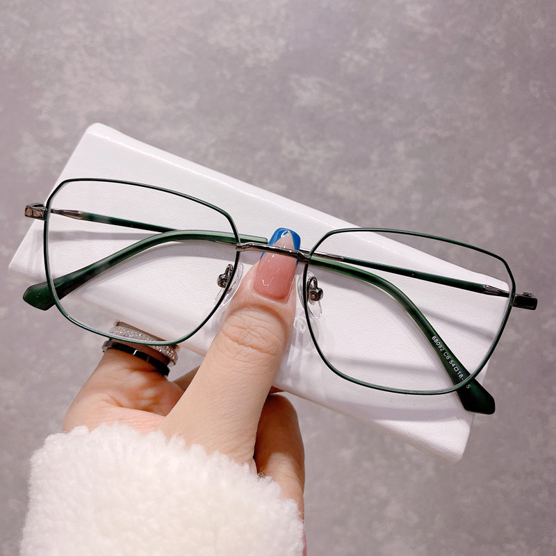 磨砂配有框架镜框显瘦大脸度数潮可男韩版眼镜定制成品光学镜