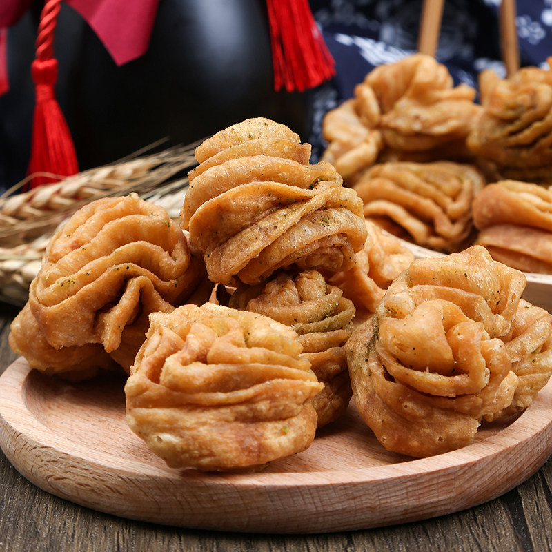 重庆巫山特产大昌曾花油炸花卷香麻酥脆卷子传统中式糕点