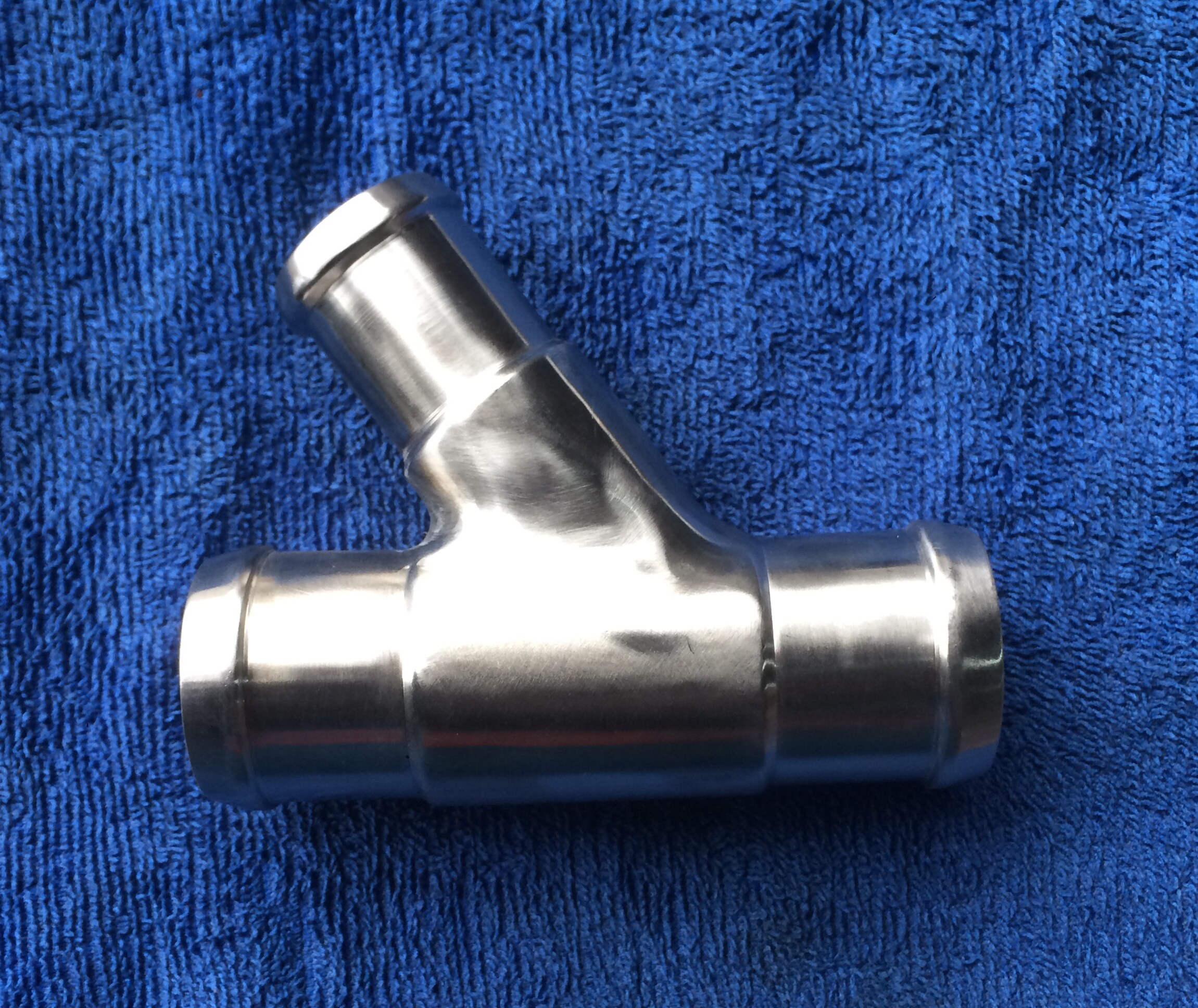 大众途安18t速腾polo斯柯达明锐304不锈钢斜口三通水管三通