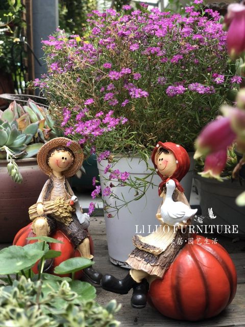 American country boy girl elf garden ornaments garden ornaments home farm flower gardening landscaping American country boy girl elf garden ornaments garden ornaments home farm flower gardening landscaping