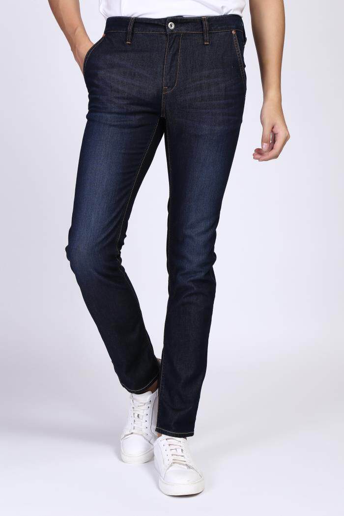 18xnz00101蓝黑男装夏季休闲商务时尚水洗牛仔裤中腰牛仔裤