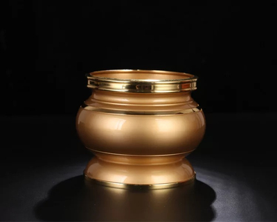 金色纯铜香炉全铜身无香插炉佛供佛香薰炉