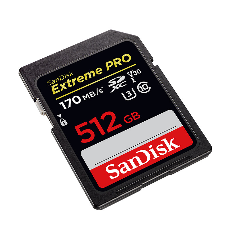 512gsandisk闪迪sd高速度4k高清sdxc高速摄像机闪存卡