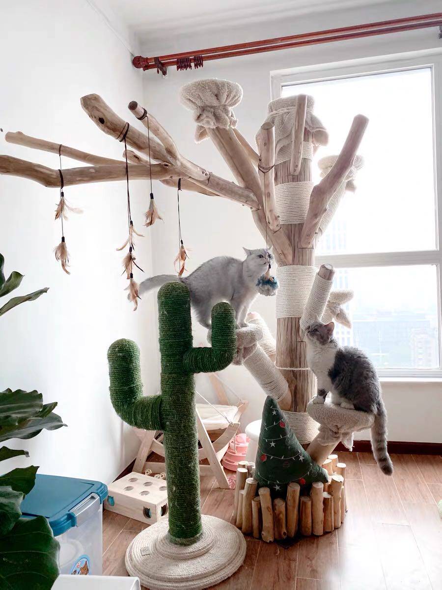 仿真枯树树干树杈景艺造型橱窗大型室内装饰猫爬架仿真绿植