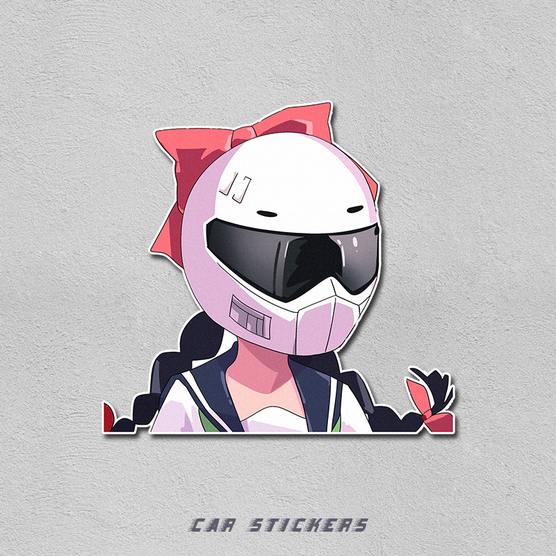 爆音少女川崎爱心表白汽车装饰车门玻璃保险杠划痕汽车装饰贴