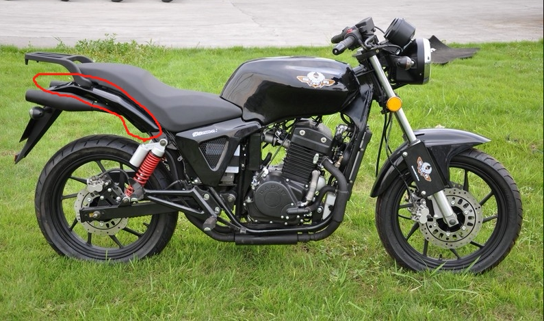 r8尾箱架z250小忍者尾架350宝雕翼虎250战隼后货架后尾架0698销量 3