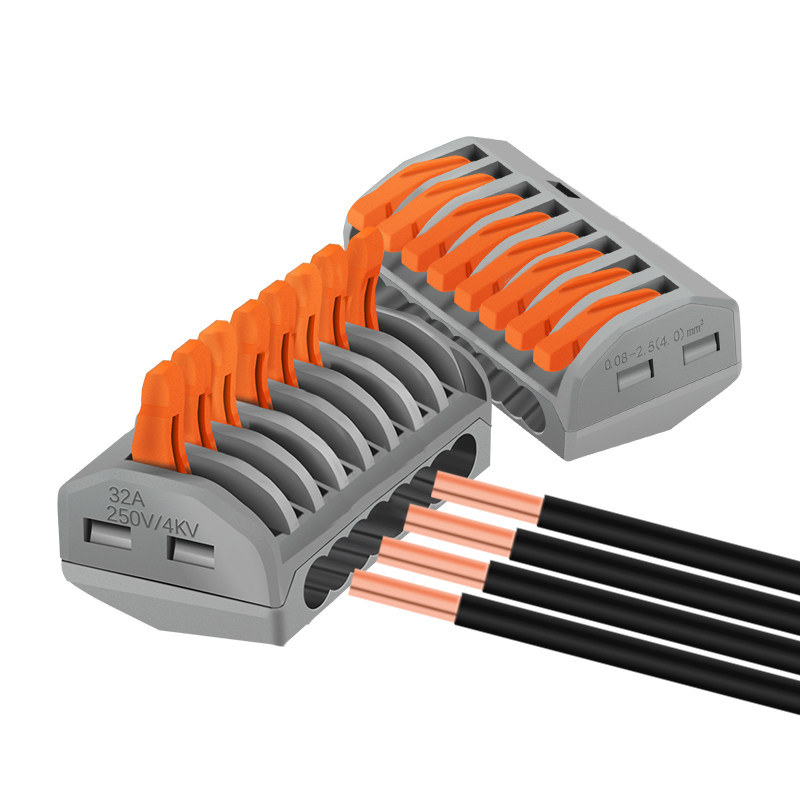 电线连接器8孔8ap快速接线端子软硬导线接线盒接线连接器