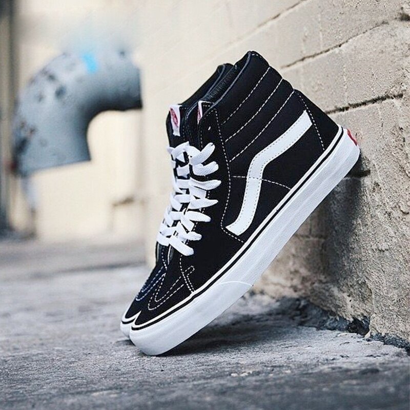 万斯官方旗舰店男女经典黑白夏季帆布布鞋wans低帮运动休闲鞋