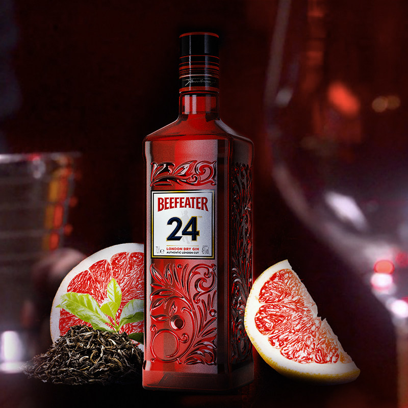 英国进口beefeater富达金酒700ml发达正品洋酒基酒金酒