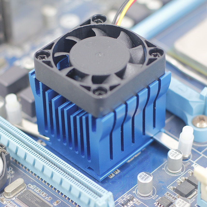 龙佑 北桥散热器 南桥北桥风扇 主板散热器4cm静音加厚散热片通用