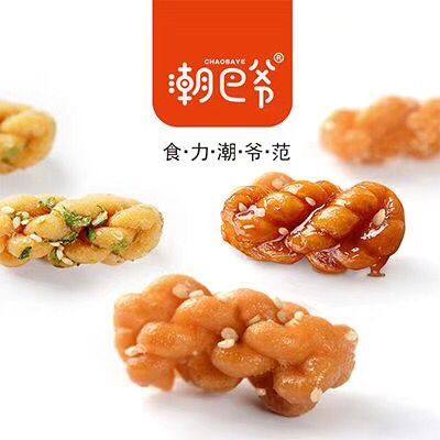 潮巴休闲香葱原味红糖点心零食网红6包128g传统糕点