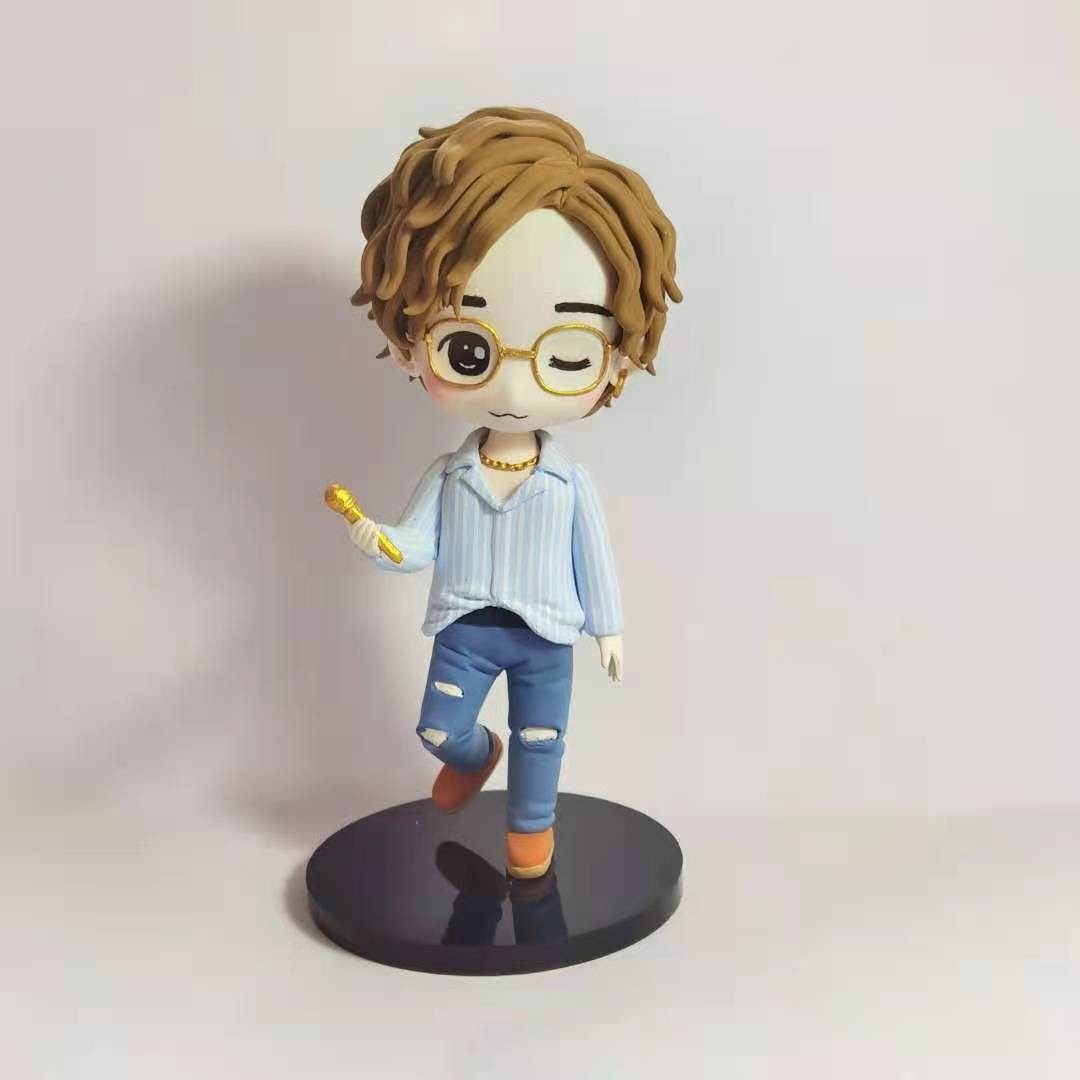 薛之谦diy定做真人人偶超轻粘土私人定制明星手办