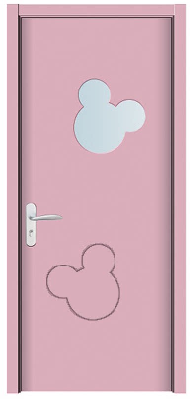 幼儿园木门早教防夹手卡通培训学校教室多层圆弧拱形卧室门