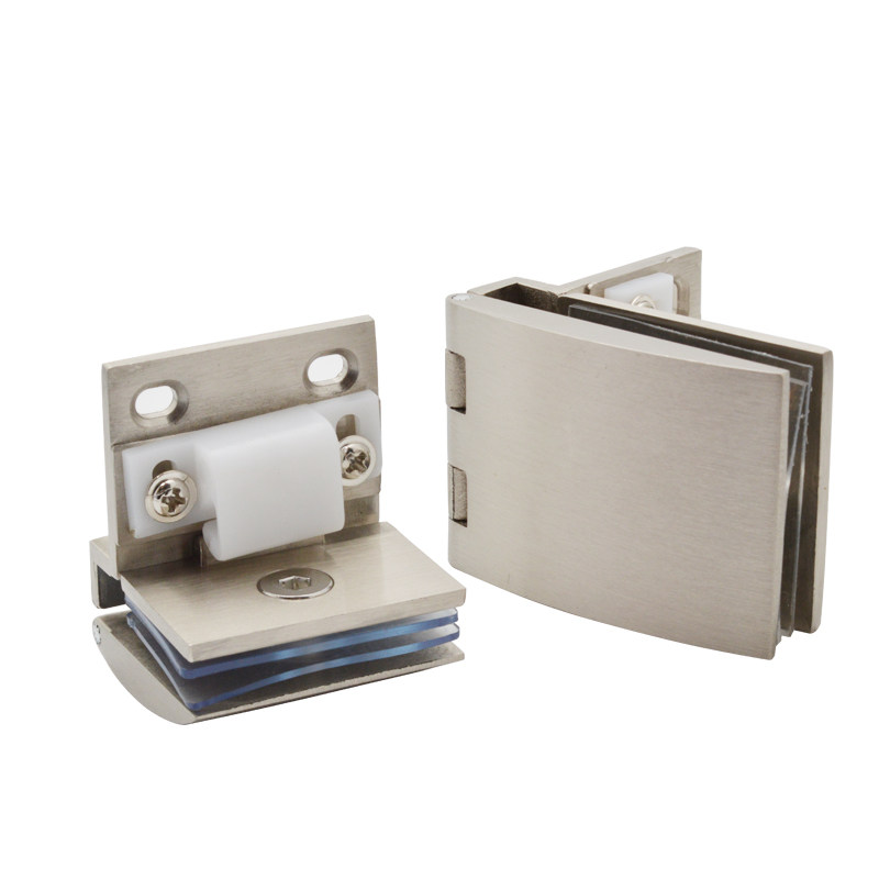 玻璃合页半盖铰链外挂特殊开孔展示柜配件玻璃铰链