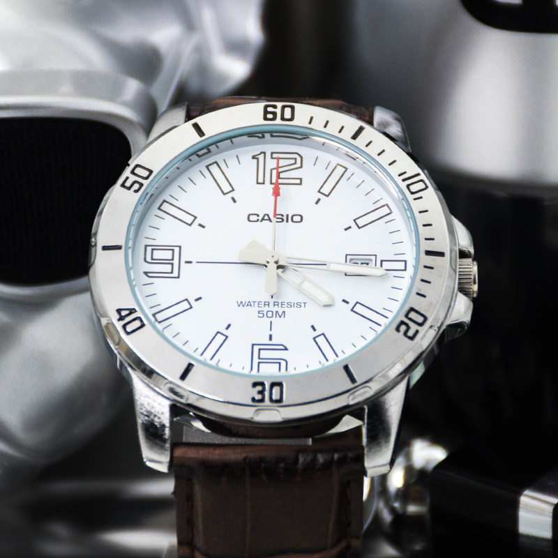 casio卡西欧指针机械金属钢带商务防水手表mtpvd01d1e日韩腕表