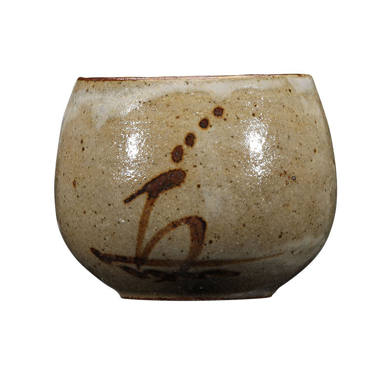 日本进口唐津烧茶杯绘唐土器陶土茶器茶壶一萩茶杯