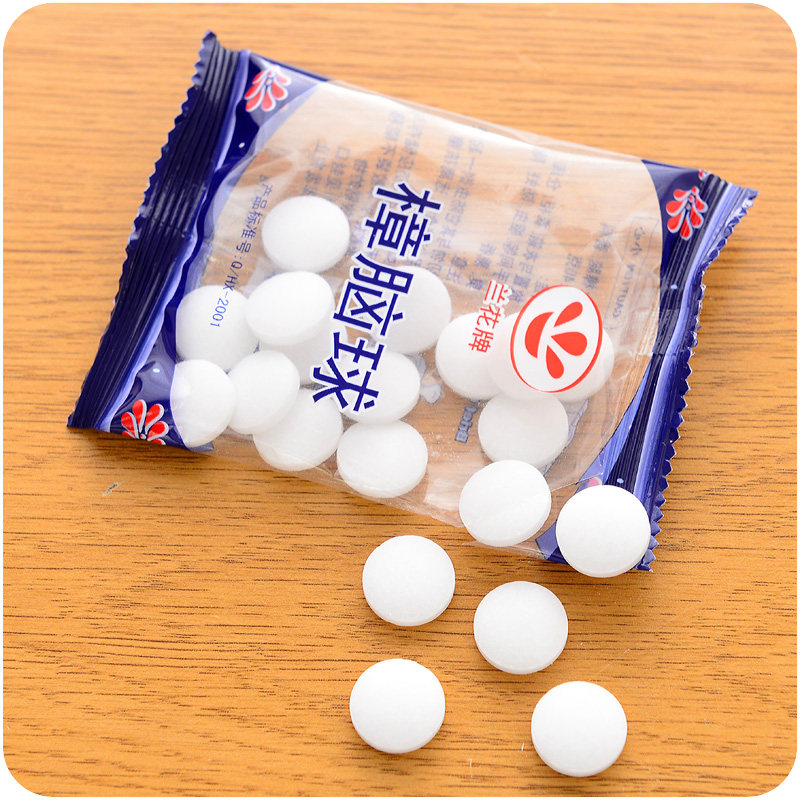 防虫樟脑丸20片家居用品防霉防蛀香樟木块樟脑卫生球防霉防蛀片