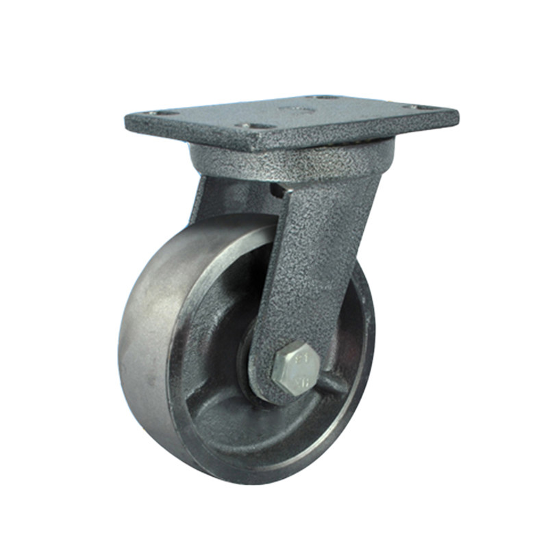 重型8寸加重全铁万向单只载重800kg工业耐高温脚轮