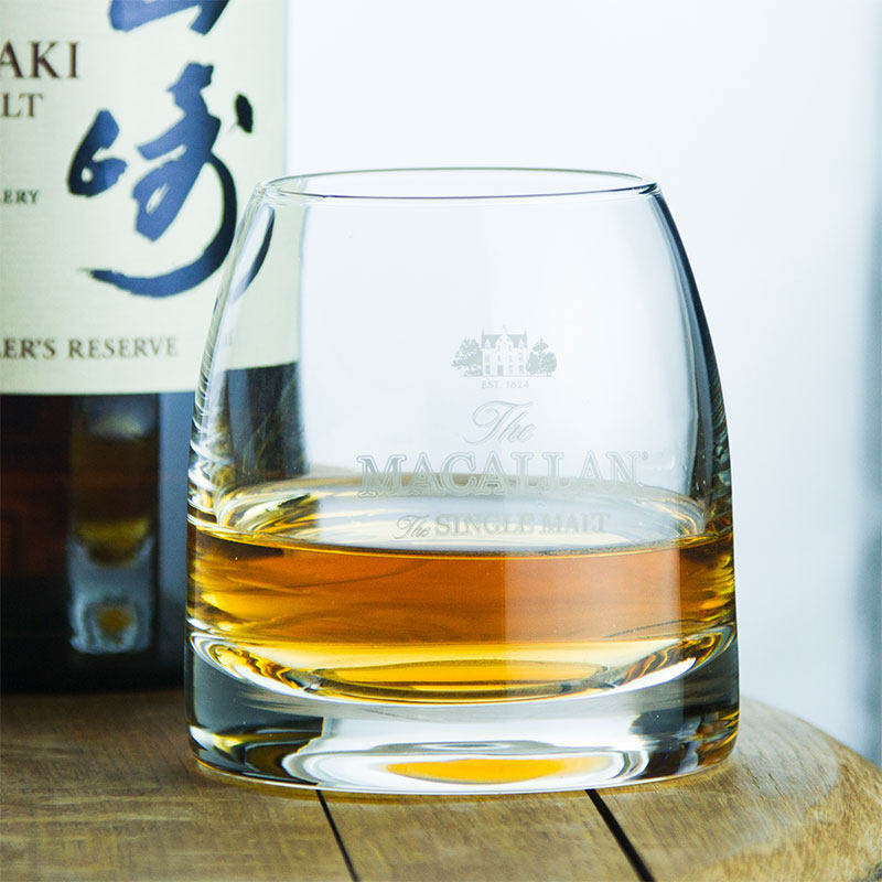 macallan苏格兰麦卡伦单一纯麦威士忌杯洋酒杯水晶厚重威士忌收藏
