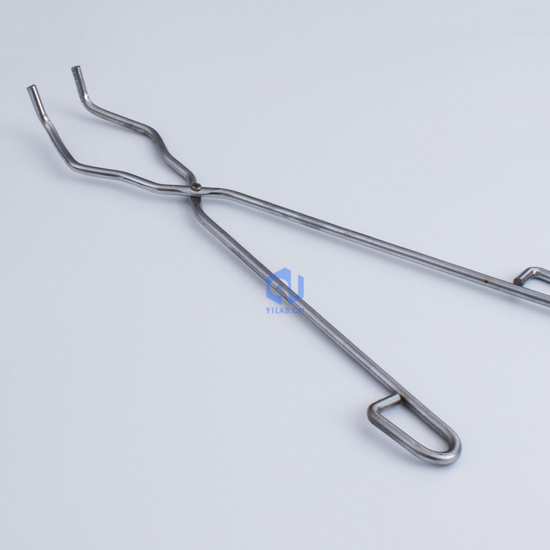 圆形坩埚钳子碳钢镀锌耐高温陶瓷夹马炉灰皿夹其它