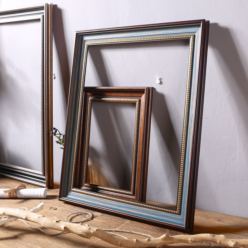 北欧油画美式装裱外框数字画框diy定制制定相框