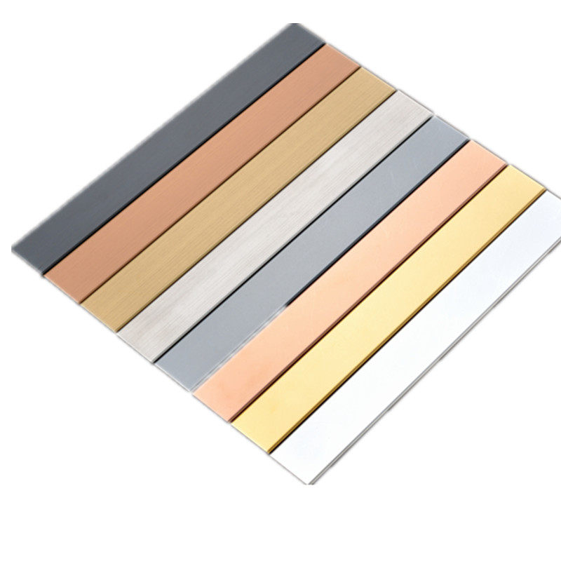 饰条钛合金属吊顶包边钛金条线电视背景墙u型槽形黑钛金不锈钢装