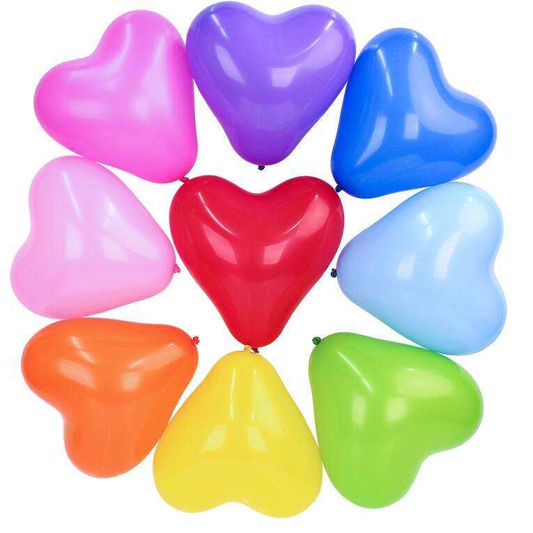 气球加厚爱心球包心形婚庆结婚表白生日日开业气球